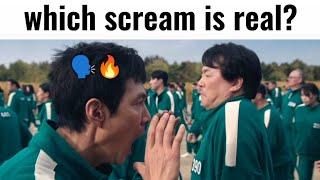 Which scream is real? (Squid Game S2)