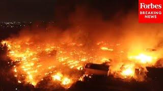 A Large Fire Erupted At A Clothing Market In Accra, Ghana