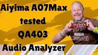 Aiyima A07 Max test set-up for QA403 Audio Analyzer #QA403 #quantasylum #Aiyima #A07max