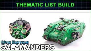 Salamanders FIRE TRUCKS!! - Thematic List Build 10th Edition Warhammer 40k