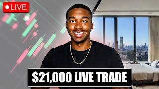 Watch Me Make $21,000 LIVE Day Trading