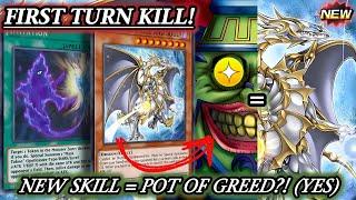 KONAMI GAVE US POT of GREED? FIRST TURN KILL using NEW DRAGON of PRIDE and SOUL [DUEL LINKS]