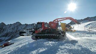 Skiweltcupopening Sölden 2021 Vorbereitungsarbeiten