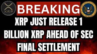 XRP UPDATE: Ripple Unlocks 1 Billion XRP from Escrow: Settlement Ahead? #bitcoin