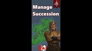 Best CK3 Strategy to Manage Succession you can use anytime - Tips and Tricks #Shorts