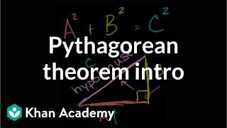 The Pythagorean theorem intro | Right triangles and trigonometry | Geometry | Khan Academy