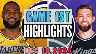 Los Angeles Lakers VS Sacramento Kings  Game 1ST Highlights Dec 19,2024 NBA Season 2024-25