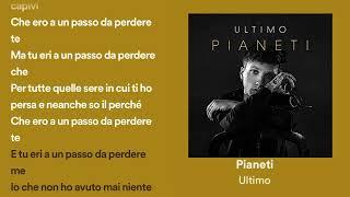 pianeti testo -ultimo