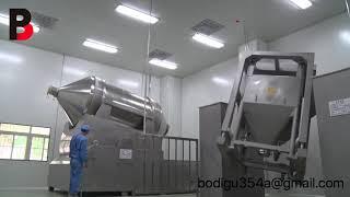 Lifting hopper mixer:For food and pharmaceutical