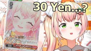 Nene finds out her card is only worth 30 yen, chat tries to comfort her the best way
