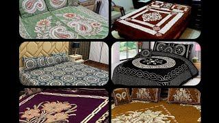 4 Pic and 5 Pic velvat jaquerd embroidred dabbal bad sheet diccaont praissis avalebal online shoping