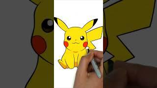 #shorts How to draw anime Pikachu Pokemon drawings from cartoon Как нарисовать аниме Пикачу