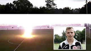 Teen struck by lightning in Russia while playing football