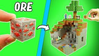 I Made A Minecraft CAVE With MAGNETIC Blocks...