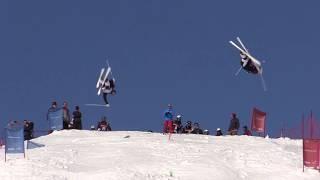 Dylan Marcellini b -V- Jussi Penttala r FIS Nordic Open Are, Sweden Dual Moguls April 14 2019