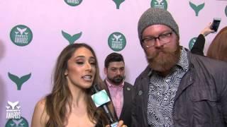 Interview with Jake Holland on the teal carpet of the 8th Annual Shorty Awards