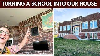 Decorating our Schoolhouse with TREASURES from Other Schools (+ we were on TV!!)