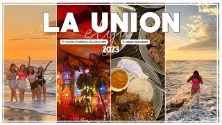 DIY TRAVEL ON A BUDGET: LA UNION (ELYU) VLOG 2023 | cheap hotel with pool access, food, surf, etc.