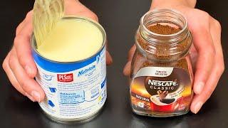 Préparez du lait concentré avec Nescafé ! Le dessert le plus délicieux de cet ÉTÉ !! Dans 5 minutes!