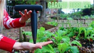 Planting Onion Sets with a New Garden Tool - The Dibbler!