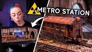 I Made a POST APOCALYPTIC Metro Station!!