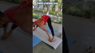 aha aha ? #aham_yog #vinayak #yoga #beta #yogaathome #yogachallange