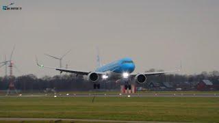 LAST MOMENT Go-Around KLM Airbus A321NEO at Amsterdam Schiphol airport [PH-AXB]