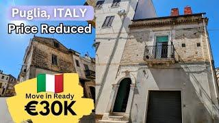 Move in Ready Italian Home with Balcony in Beautiful Village in Puglia Close to Beaches & Amenities