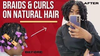 Braids & Curls on Natural Hair | Tutorial & Tips