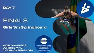 Girls 3m Springboard | Day 7 | Finals | World Aquatics Junior Diving Championships 2024