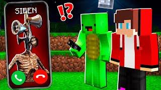 Why Siren Head CALLING to JJ and MIKEY at 3:00 am ? - in Minecraft Maizen