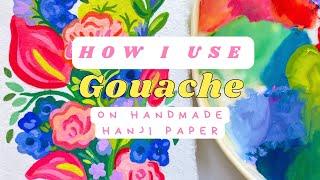 how i paint with  gouache 