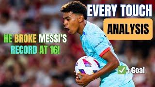 YOUNGEST Goalscorer in HISTORY I Lamine Yamal vs Granada | EVERY Touch Analysis I Skills