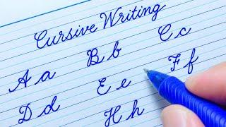 Cursive writing a to z for beginners | Cursive abcd | Cursive handwriting abc | Cursive writing abcd