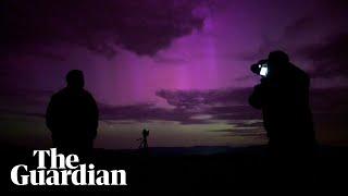 Northern lights captured in timelapse footage across Europe and US