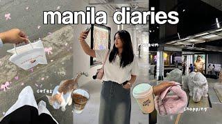 manila diaries ️ bgc vlog, aesthetic cafes, flea market, window shopping, salcedo market makati