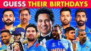 Guess The BIRTHDAYS of INDIAN CRICKETERS | Cricket Quiz