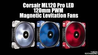 Corsair ML120 Pro LED PWM Fans - Noise Level Comparison, 600 RPM vs 2350 RPM