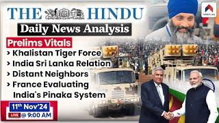 The Hindu Newspaper Analysis | 11th Nov 2024 | UPSC Current Affairs 2024 | Daily Current Affairs