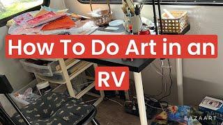 How to Set Up an RV Art Studio