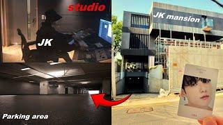 New mansion of jungkook BTS have a big parking area: like it's going to be a big music studio soon!