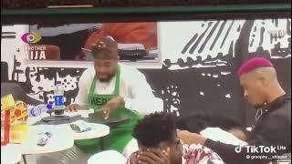 Groovy being attentive and caring to Phyna in the house  #bbnaija #phyna #phynaandgroovy #groovy