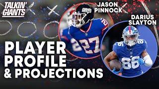 744 | Darius Slayton + Jason Pinnock | Giants Player, Profile & Projections