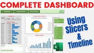 How to Create an Excel Dashboard Using Slicers and Timeline