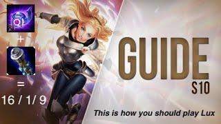 How to play lux mid | lux pro guide | Lux Guide season 10 | league of legends