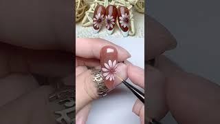 [ EASY NAIL ART DESIGNS ] HỌC VẼ HOA CÚC LÊN MÓNG #shorts #nails