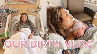 BIRTH VLOG FOR FIRST BABY | My medicated labor & delivery vlog…. 1 year later