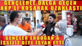 YALAN SÖYLEYEN AKP'Lİ DAYI GENÇLERDEN KAÇTI!