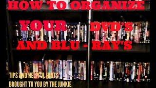 HOW TO ORGANIZE YOUR BLU-RAY / DVD COLLECTION. #youtube #how #tips