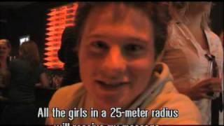 Sending a message to all women in the bar - subtitled